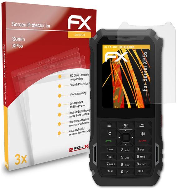 atFoliX FX-Antireflex Displayschutzfolie für Sonim XP5s