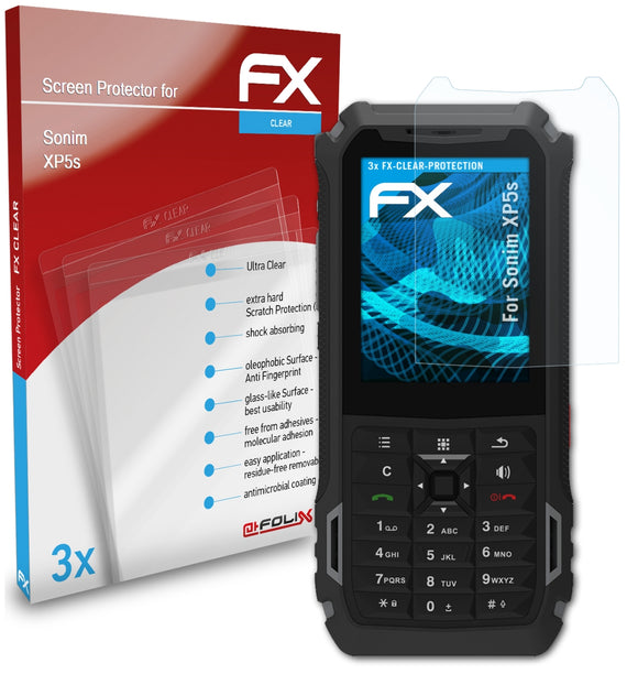 atFoliX FX-Clear Schutzfolie für Sonim XP5s