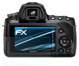Schutzfolie atFoliX kompatibel mit Sony Alpha a33 SLT-A33, ultraklare FX (3X)