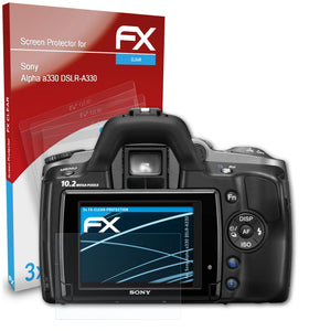 atFoliX FX-Clear Schutzfolie für Sony Alpha a330 (DSLR-A330)