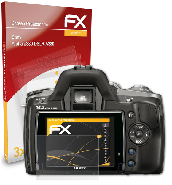 atFoliX FX-Antireflex Displayschutzfolie für Sony Alpha a380 (DSLR-A380)