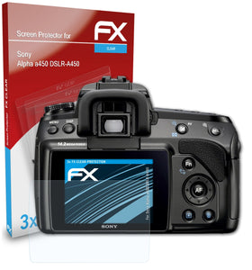 atFoliX FX-Clear Schutzfolie für Sony Alpha a450 (DSLR-A450)