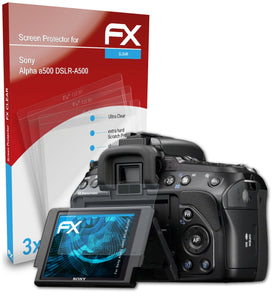 atFoliX FX-Clear Schutzfolie für Sony Alpha a500 (DSLR-A500)
