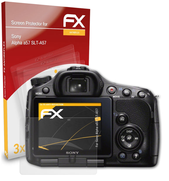 atFoliX FX-Antireflex Displayschutzfolie für Sony Alpha a57 (SLT-A57)