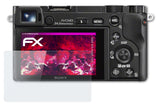 Glasfolie atFoliX kompatibel mit Sony Alpha a6000 ILCE-6000, 9H Hybrid-Glass FX