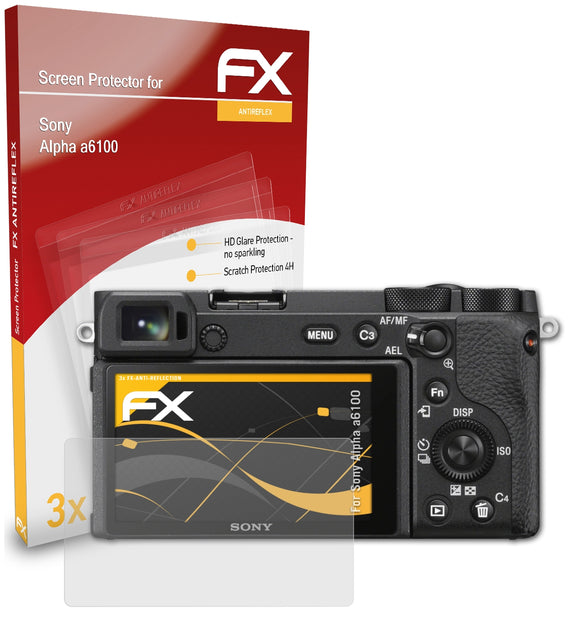 atFoliX FX-Antireflex Displayschutzfolie für Sony Alpha a6100