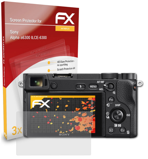 atFoliX FX-Antireflex Displayschutzfolie für Sony Alpha a6300 (ILCE-6300)