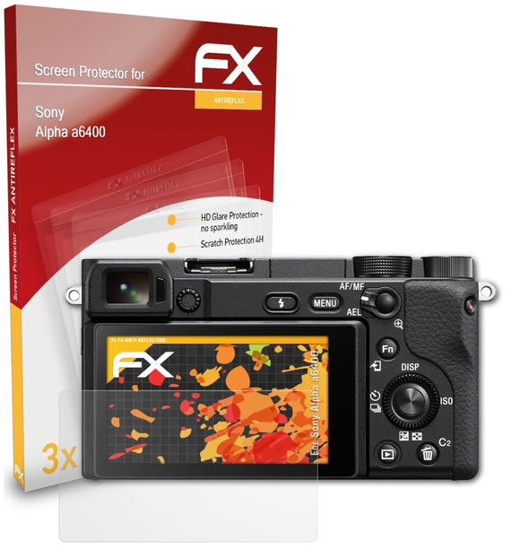 atFoliX FX-Antireflex Displayschutzfolie für Sony Alpha a6400