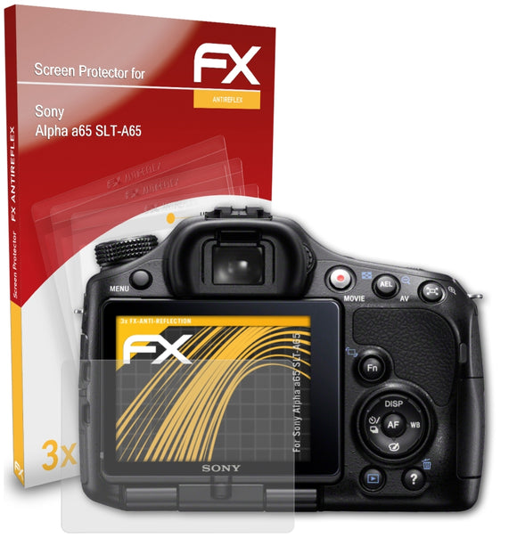 atFoliX FX-Antireflex Displayschutzfolie für Sony Alpha a65 (SLT-A65)