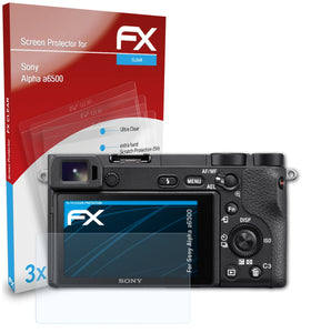 atFoliX FX-Clear Schutzfolie für Sony Alpha a6500