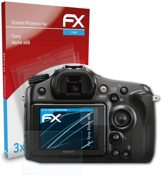 atFoliX FX-Clear Schutzfolie für Sony Alpha a68