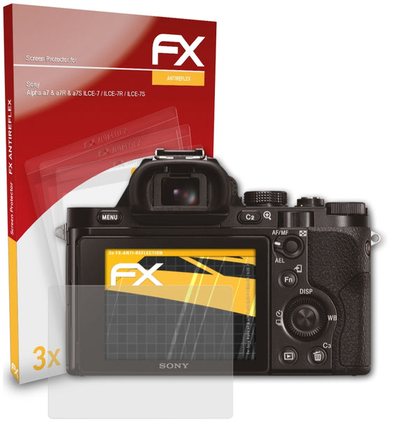 atFoliX FX-Antireflex Displayschutzfolie für Sony Alpha a7 & a7R & a7S (ILCE-7 / ILCE-7R / ILCE-7S)
