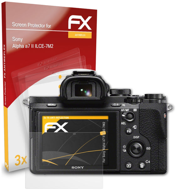 atFoliX FX-Antireflex Displayschutzfolie für Sony Alpha a7 II (ILCE-7M2)