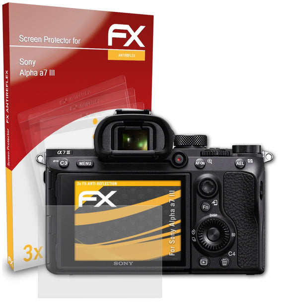 atFoliX FX-Antireflex Displayschutzfolie für Sony Alpha a7 III