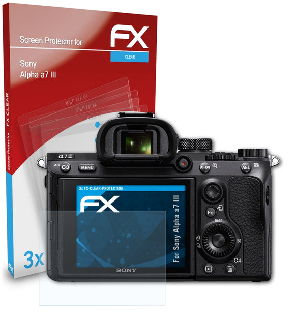 atFoliX FX-Clear Schutzfolie für Sony Alpha a7 III