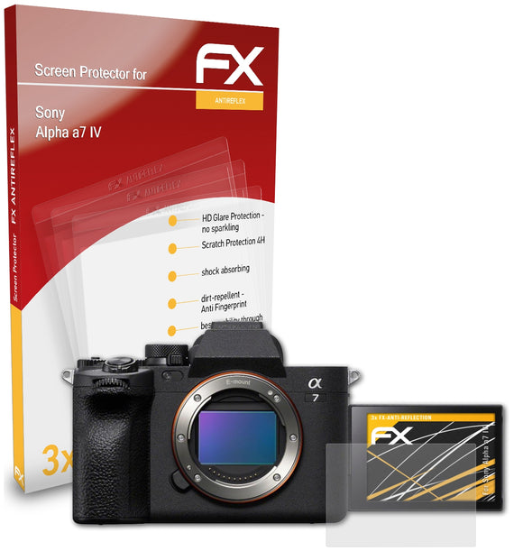 atFoliX FX-Antireflex Displayschutzfolie für Sony Alpha a7 IV