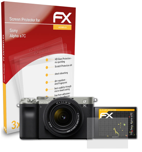 atFoliX FX-Antireflex Displayschutzfolie für Sony Alpha a7C