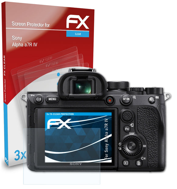 atFoliX FX-Clear Schutzfolie für Sony Alpha a7R IV