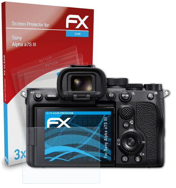 atFoliX FX-Clear Schutzfolie für Sony Alpha a7S III