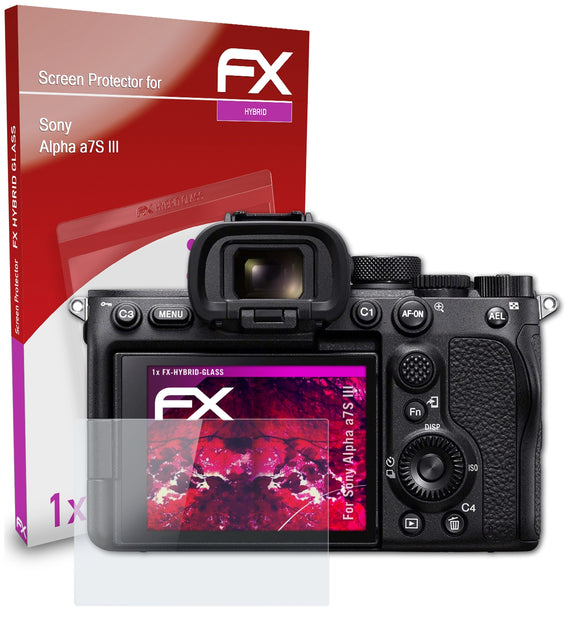 atFoliX FX-Hybrid-Glass Panzerglasfolie für Sony Alpha a7S III