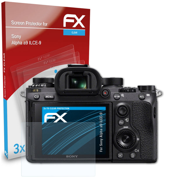 atFoliX FX-Clear Schutzfolie für Sony Alpha a9 (ILCE-9)