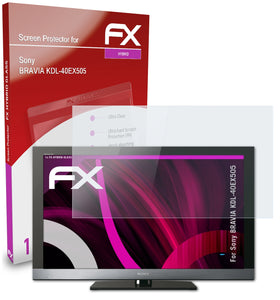 atFoliX FX-Hybrid-Glass Panzerglasfolie für Sony BRAVIA KDL-40EX505