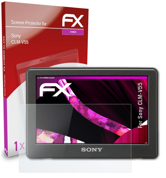 atFoliX FX-Hybrid-Glass Panzerglasfolie für Sony CLM-V55