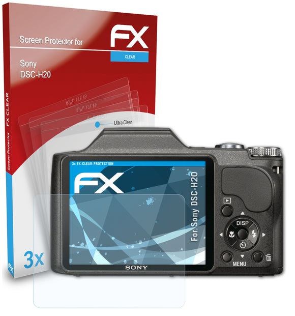 atFoliX FX-Clear Schutzfolie für Sony DSC-H20