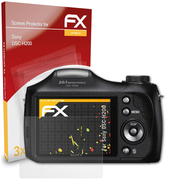 atFoliX FX-Antireflex Displayschutzfolie für Sony DSC-H200