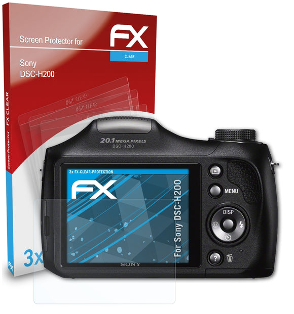 atFoliX FX-Clear Schutzfolie für Sony DSC-H200