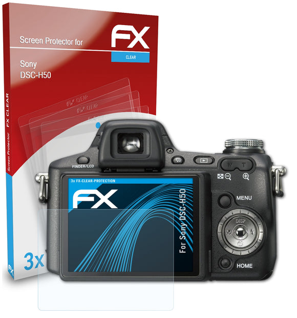 atFoliX FX-Clear Schutzfolie für Sony DSC-H50