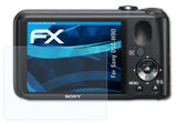 atFoliX Schutzfolie kompatibel mit Sony DSC-H90, ultraklare FX Folie (3X)