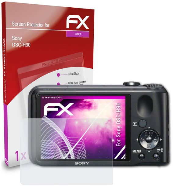 atFoliX FX-Hybrid-Glass Panzerglasfolie für Sony DSC-H90