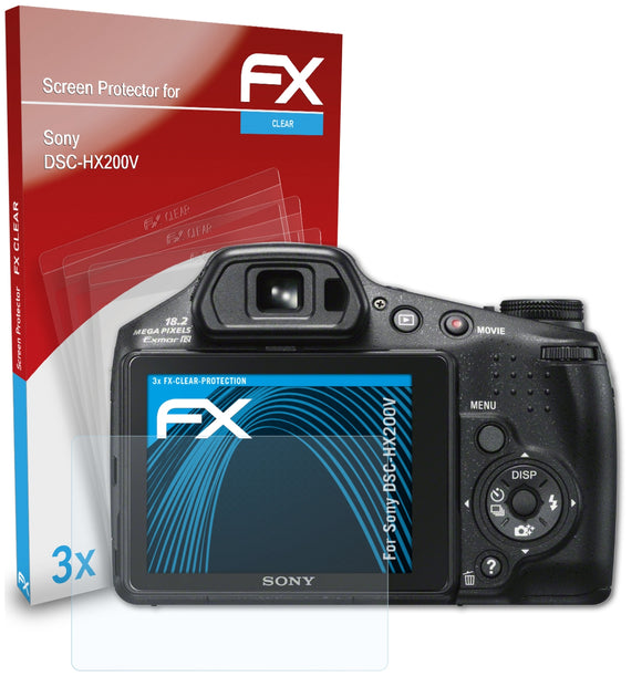 atFoliX FX-Clear Schutzfolie für Sony DSC-HX200V