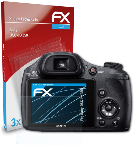 atFoliX FX-Clear Schutzfolie für Sony DSC-HX350