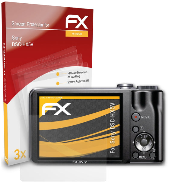 atFoliX FX-Antireflex Displayschutzfolie für Sony DSC-HX5V