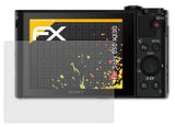 Panzerfolie atFoliX kompatibel mit Sony DSC-HX90, entspiegelnde und stoßdämpfende FX (3X)
