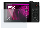 Glasfolie atFoliX kompatibel mit Sony DSC-HX90, 9H Hybrid-Glass FX