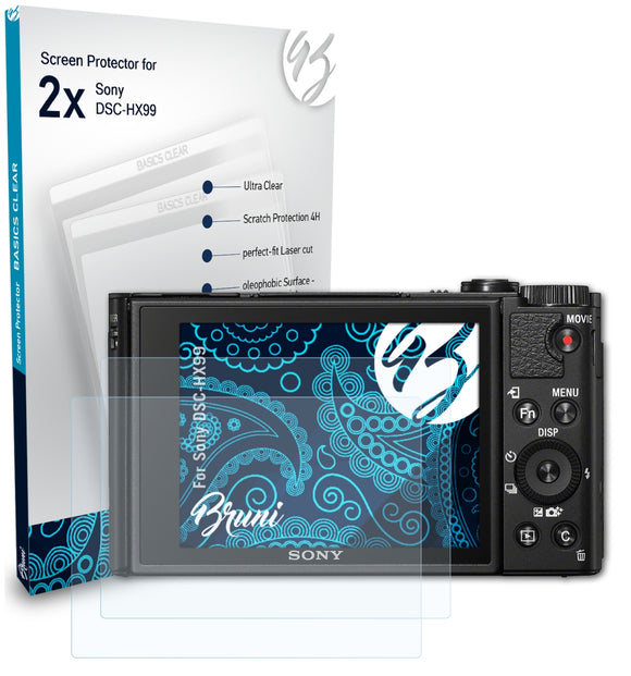 Bruni Basics-Clear Displayschutzfolie für Sony DSC-HX99