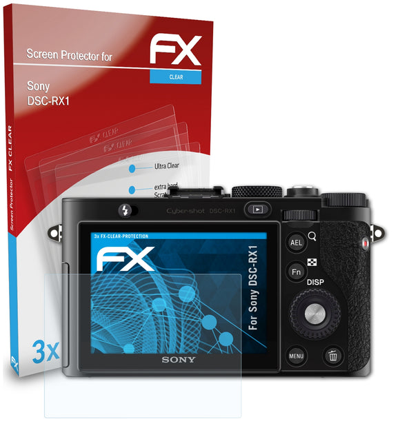 atFoliX FX-Clear Schutzfolie für Sony DSC-RX1