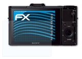 Schutzfolie atFoliX kompatibel mit Sony DSC-RX100 II, ultraklare FX (3X)