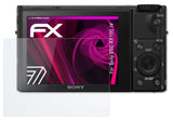 Glasfolie atFoliX kompatibel mit Sony DSC-RX100 IV, 9H Hybrid-Glass FX