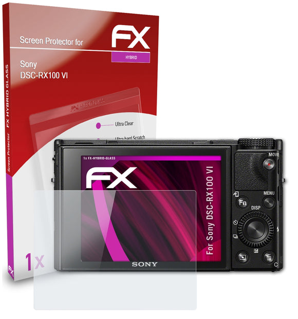 atFoliX FX-Hybrid-Glass Panzerglasfolie für Sony DSC-RX100 VI