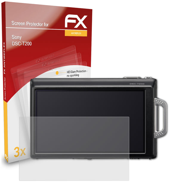 atFoliX FX-Antireflex Displayschutzfolie für Sony DSC-T200