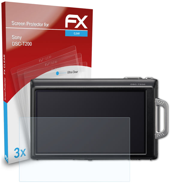 atFoliX FX-Clear Schutzfolie für Sony DSC-T200