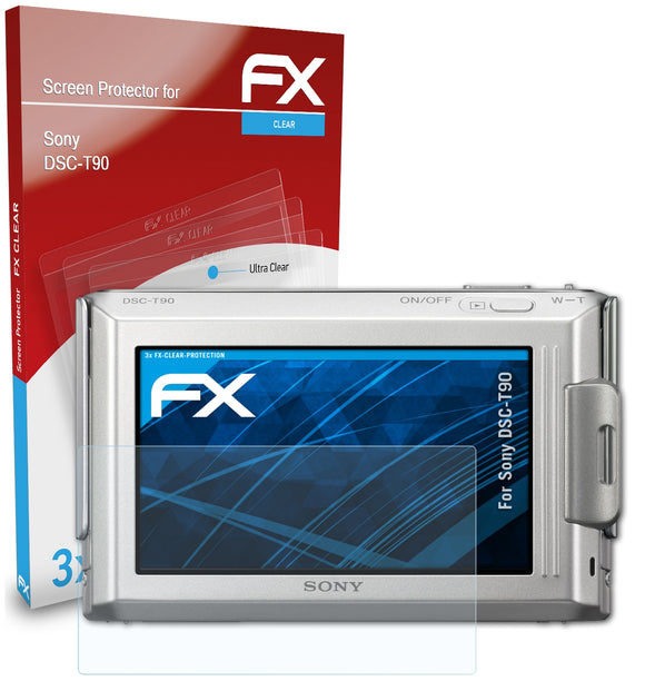 atFoliX FX-Clear Schutzfolie für Sony DSC-T90