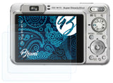 Schutzfolie Bruni kompatibel mit Sony DSC-W170, glasklare (2X)