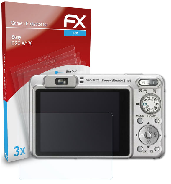 atFoliX FX-Clear Schutzfolie für Sony DSC-W170
