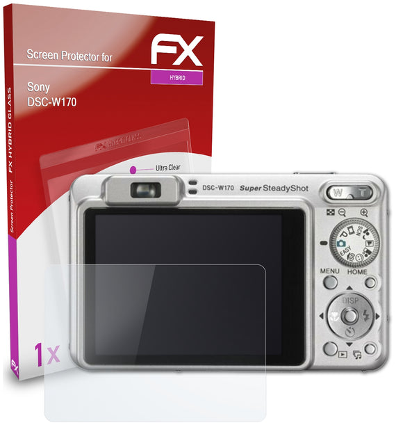 atFoliX FX-Hybrid-Glass Panzerglasfolie für Sony DSC-W170