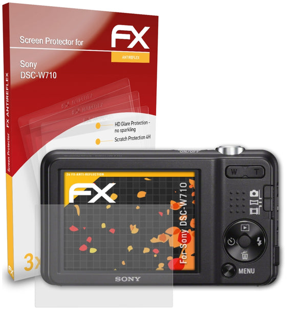 atFoliX FX-Antireflex Displayschutzfolie für Sony DSC-W710